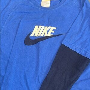 Nike Dual Blue Logo Tee